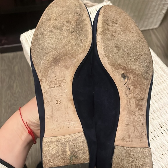 Chloe Scalloped Flats Size 38 - Picture 3 of 5